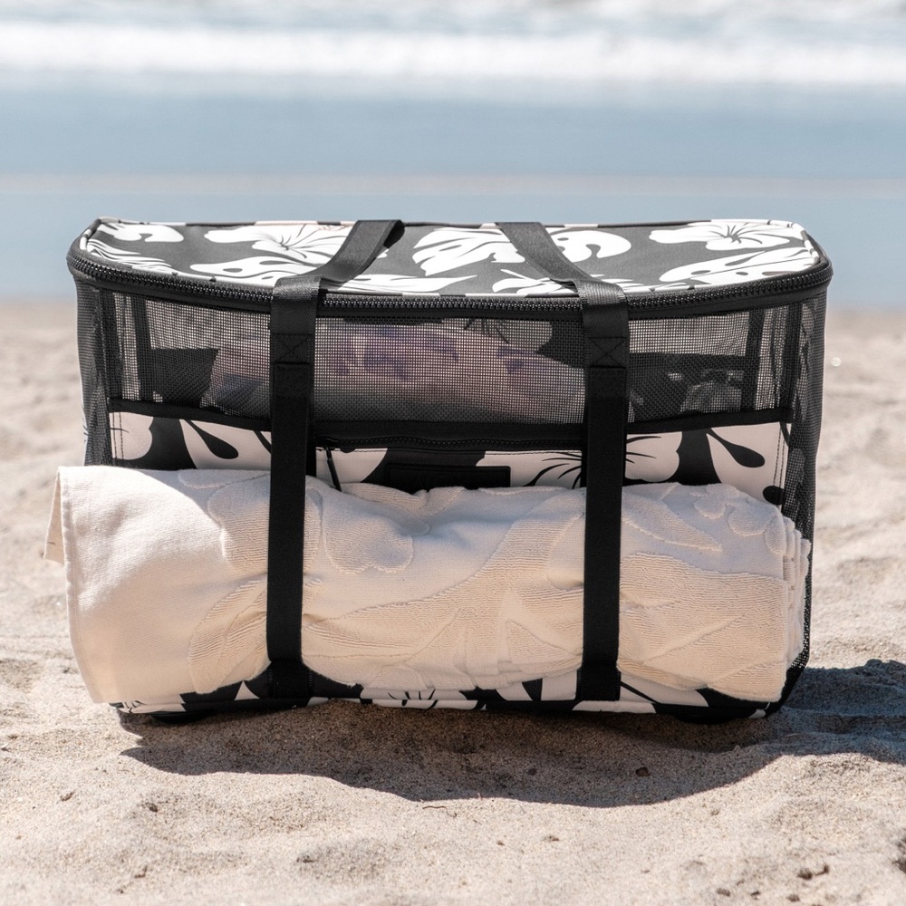 Aloha Collective Collapsible Tote, Black - Picture 3 of 8